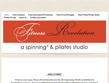 Tablet Screenshot of fitnessrevolution.info